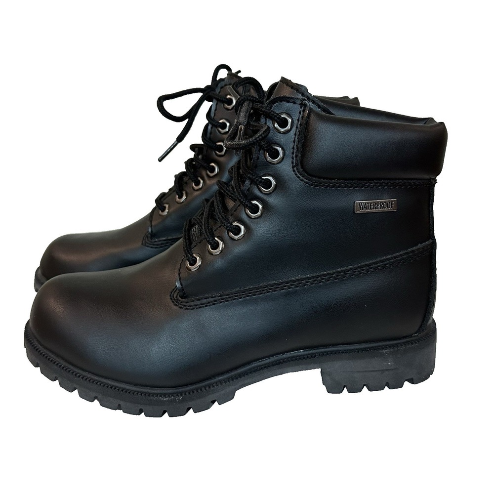 Dexter Boots Work‎ Black Waterproof Lace Up Skid Oil Resistant Lug Sole Size 8W